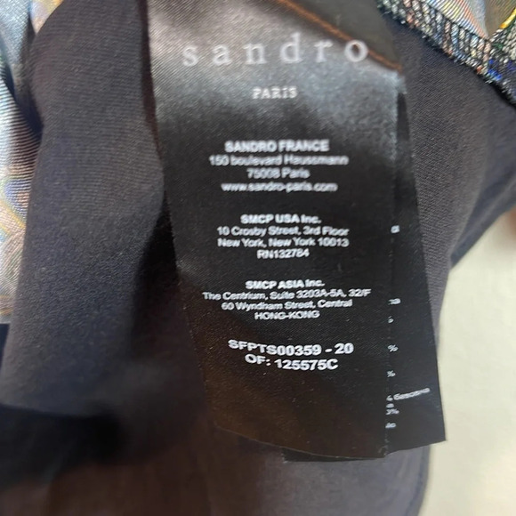 Sandro Rayi T-Shirt With Scarf Print size 0 - Picture 6 of 8